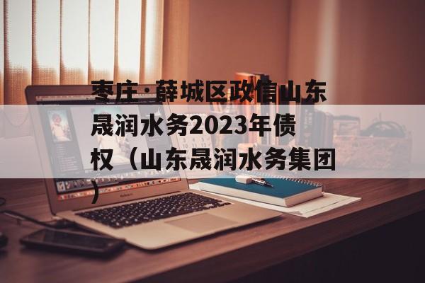 枣庄·薛城区政信山东晟润水务2023年债权（山东晟润水务集团）